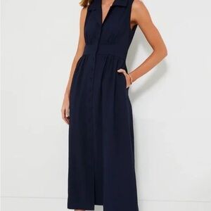Tuckernuck Pomander Place Noelle Maxi Dress • Navy • Sleeveless • Size L